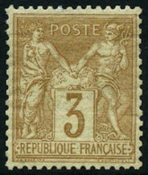 ** N°86 3c Bistre S/jaune - TB - 1876-1898 Sage (Type II)