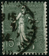 Oblit. N°130F 15c Vert Gris, Type III - TB. - Altri & Non Classificati