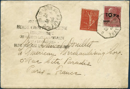 Lettre N°3 10F Sur 90c Rouge S/lettre, RARE - TB. - Andere & Zonder Classificatie