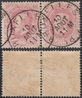 Belgique 1870 -  N°34 En Paire Dont 34 Variété  (BE) DC3957 - Zonder Classificatie