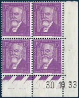 ** N°292 75c Lilas, Bloc De 4 CD 30/10/33 - TB. - Sonstige & Ohne Zuordnung