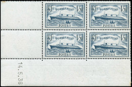 ** N°300 1F50 Bleu Clair, Bloc De 4 CD 14/5/36 TB - Sonstige & Ohne Zuordnung