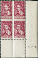 ** N°305 1F50 Rose, Bloc De 4 CD 9/5/35 Infime Trace De Charnière Sur 1 Ex - TB - Sonstige & Ohne Zuordnung