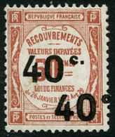 ** N°50c 40c Sur 50c Rouge, Double Surcharge, Adhérence - B - Sonstige & Ohne Zuordnung