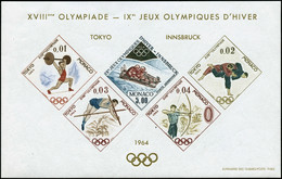 ** N°7 Bloc Spécial Jeux Olympiques De Tokyo 1964 - TB - Blokken