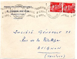 BOUCHES Du RHONE - Dépt N° 13 = AIX En PROVENCE 1949 =  FLAMME KRAG ' VILLE EAU + ART ' - Mechanical Postmarks (Advertisement)