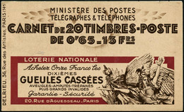 ** N°137 Carnet De 20, Frayssinet/Byrrh/Byrrh/Torpedo, Série S.70 (S.34 Rayé) - TB - Autres & Non Classés