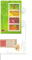 Hong Kong- Serpents ( FDC De 2001 Avec BF à Voir) - FDC