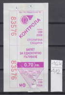 46K412 / 2008 - 0.70 Leva - BUS , TRAM , Trolleybus , SOFIA , Ticket Billet , Bulgaria Bulgarie Bulgarien Bulgarije - Europe