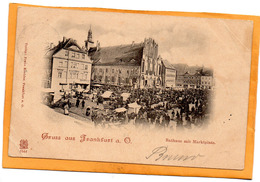 Gruss Aus Frankfurt An Der Oder Germany 1899 Postcard Mailed - Frankfurt A. D. Oder