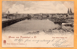 Gruss Aus Frankfurt An Der Oder Germany 1899 Postcard Mailed - Frankfurt A. D. Oder