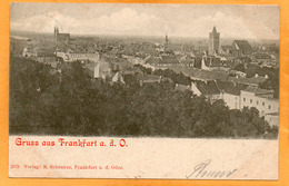 Gruss Aus Frankfurt An Der Oder Germany 1899 Postcard Mailed - Frankfurt A. D. Oder