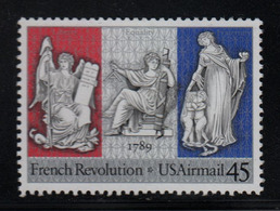 Déclaration Des Droits De L'Homme, Révolution Française, Timbre ** USA Etats Unis - Franz. Revolution