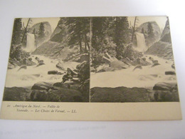 C.P.A.- Stéréo - Amérique Du Nord - Etats Unis - Yosemite - La Vallée - Les Chutes De Vernal - 1903 - SUP (CP 19 ) - Yosemite