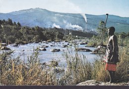 Swaziland PPC Great Usutu River With Bunya Pulp Mills In Background BABANE 1983 Sweden Dag Hammarskjold Peace (2 Scans) - Swasiland