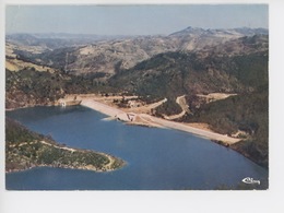 Montauroux Lac De Saint Cassien Et Le Barrage (cp Vierge N°7988 Combier) Aérienne - Montauroux