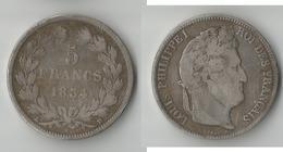 FRANCE 5 FRANCS 1834 D ARGENT - 5 Francs