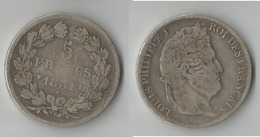FRANCE 5 FRANCS 1831 ARGENT - 5 Francs
