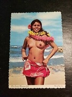 THE LOVELY HAWAIIAN GIRL Topless Sandy Beach - 4X6 POSTCARD - Altri