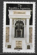 Argentina 1997. Scott #1967 (U) Monument To Joaquin V. Gonzalez (1863-1923), La Rioja  *Complete Issue* - Oblitérés