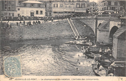 94-JOINVILLE-LE-PONT- LE CHAMPIONNAT DE NATATION, L'ARRIVEE DES CONCURRENTS - Joinville Le Pont