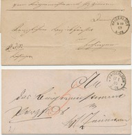 WÜRTTEMBERG „HAIGERLOCH“ K1 Mit Und Ohne Sternen Jeweils A. Pra.-Bf 1869/85 - Lettres & Documents