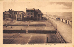 80-CAYEUX-SUR-MER- LES TENNIS ET LA PLAGE - Cayeux Sur Mer