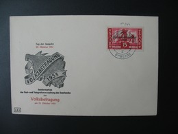 FDC Sarre 1955  -  Volksbefragung  - Consutation Populaire  -  Plébiscite  Suffrage - FDC