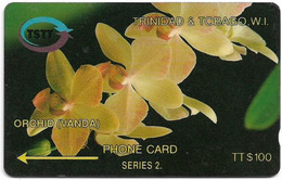 Trinidad & Tobago - TSTT (GPT) - Orchid Vanda Flower - 6CTTD - 1993, 30.000ex, Used - Trinité & Tobago