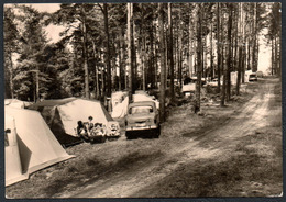 C7652 - Zechlinerhütte Zeltplatz Prinzen Ablage Am Bikowsee - Reichenbach Verlag - Auto Car Oldtimer - Zechlinerhütte