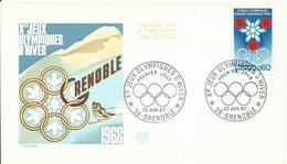 FRANCIA, SOBRE PRIMER DIA JUEGOS OLIMPICOS - Winter 1968: Grenoble