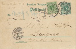 DEUTSCHES REICH „CULMSEE“ K1 (Chełmża) 5 Pf Blaugrün Reichspost GA-Postkarte M. Zusatzfrankatur AUSSTELLUNGSSTÜCK, RRR!! - Brieven En Documenten