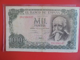 ESPAGNE 1000 PESETAS 1971 CIRCULER (B.7) - 1000 Peseten