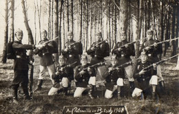 CPA 2750 - MILITARIA - Carte Photo Militaire - Soldats Allemands ( Alsaciens ? ) à BITSCH Pour SCHILTIGHEIM - Personaggi