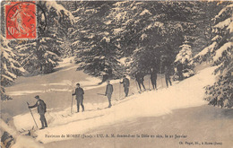 39-MOREZ-ENVIRONS,  L'U.A.M DESCENDANT LA DÔLE EN SKIS LE 21 JANCIER - Morez