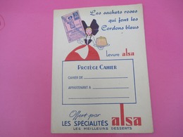 Protège-Cahier/Sucrerie Gateaux/ ALSA/ Levure Chimique/ Les Sachets Roses Qui Font Les Cordons Bleus/Vers 1950  CAH216 - Dulces & Biscochos