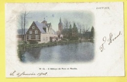 * Leuven - Louvain (Vlaams Brabant) * (nr 13 - KLEUR) Abbaye Du Parc Et Le Moulin, étang, Molen, Mill, Unique, TOP 1902 - Leuven