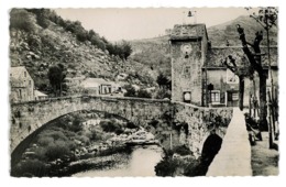 CPSM 48 LE PONT DE MONTVERT PONT ET TOUR DE L'HORLOGE - Le Pont De Montvert