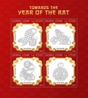 Sierra Leone. 2019 Towards The Year Of The Rat 2020. (0719a)  OFFICIAL ISSUE - Chinese New Year