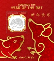 Sierra Leone. 2019 Towards The Year Of The Rat 2020. (0719b)  OFFICIAL ISSUE - Chinese New Year