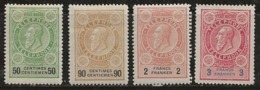 Belgique 1890 N° Y&T :   TTel 3,4,6 * Et 7 Sans Gomme - Telekommunikation [TE]