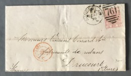 Grande-Bretagne - UK - Lettre De Sunderland 1879 Pour La France - Ambulant ANGL. AMB. CALAIS C - (W1294) - Cartas & Documentos