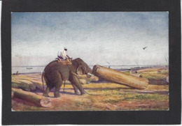 CPA éléphant écrite éditeur Tuck's Oilette - Elefanten