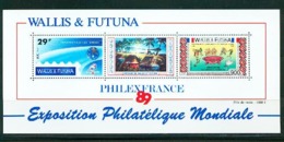 Wallis Et Futuna BF  4 Philexfrance 89 Neuf * * MnH Sin Charmela Prix De La Poste 7.8 - Blocks & Kleinbögen