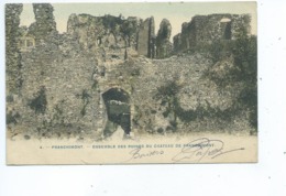 Franchimont Ensemble Des Ruines Du Château ( Carte Couleur ) - Theux