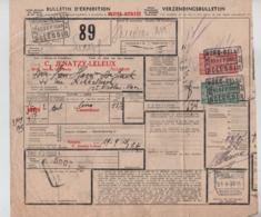 CF23/  TR154-162 S/Bulletin D'expédition Petite Vitesse C.Nord-Belge Sclessin 19/9/35  > St.Nicholas Waes - Nord Belge