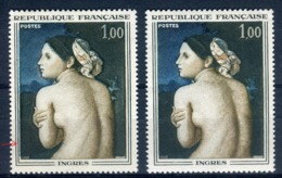 Variété N° Yvert 1530, Bleu Décalé à Gauche + 1 Normal , Neufs Luxe - Prix Fixe - Réf V 743 - Nuovi
