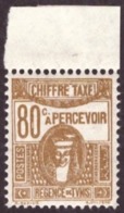 Tunisie  1923-1929 - Timbres Postaux Imprimés "CHIFFRE-TAXE" # MNH # 80c - Strafport