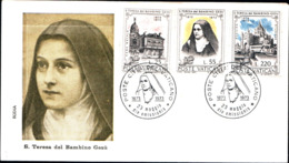 13586a)F.D.C    Centenario Della Nascita Di Santa Teresa Del Bambino Gesù - 23 Maggio 1973 - FDC
