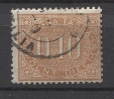 REGNO 1869 SEGNATASSE 10 CENTESIMI ANNULLATA - Postage Due